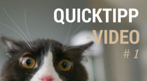 Quicktipp Video 1